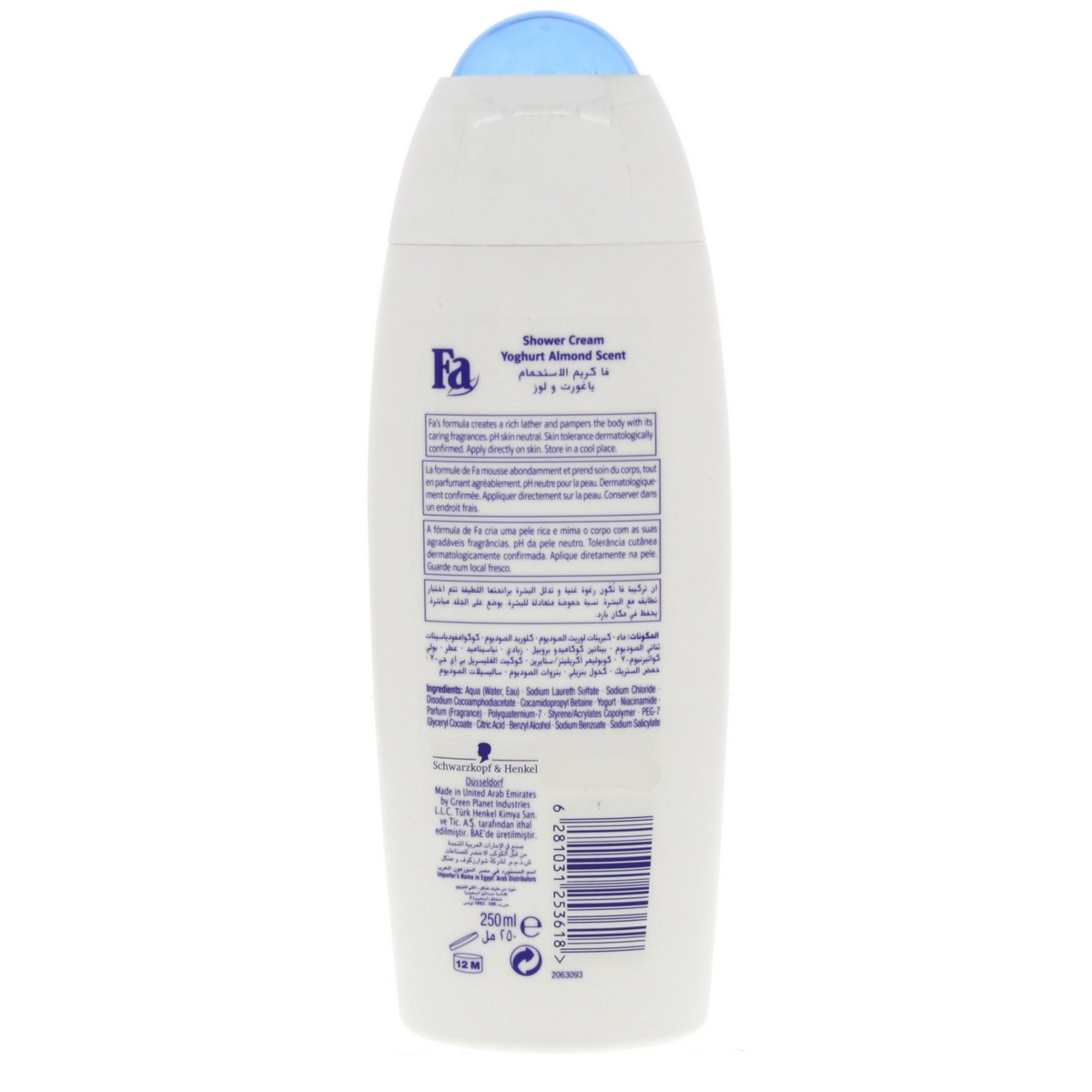 Fa Shower Cream Yoghurt and Almond Scent 250ml